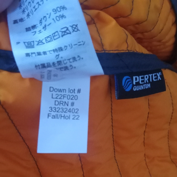 Eddie Bauer First Accent EB 800 DOWN Men's Medium Dark NAVY BLUE Puffer Jacket - Picture 10 of 10